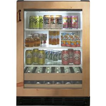 24" Undercounter Beverage Center with 10-Wine Bottle Capacity, 126-Can Capacity